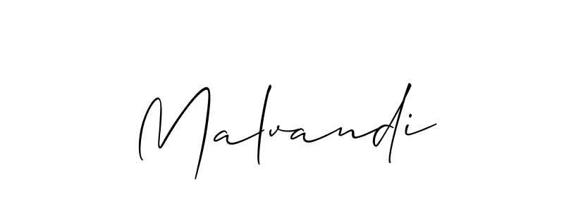 You should practise on your own different ways (Allison_Script) to write your name (Malvandi) in signature. don't let someone else do it for you. Malvandi signature style 2 images and pictures png