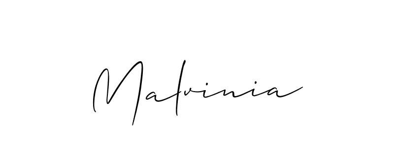 Make a beautiful signature design for name Malvinia. With this signature (Allison_Script) style, you can create a handwritten signature for free. Malvinia signature style 2 images and pictures png