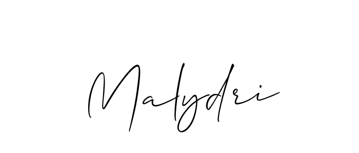 Make a beautiful signature design for name Malydri. With this signature (Allison_Script) style, you can create a handwritten signature for free. Malydri signature style 2 images and pictures png