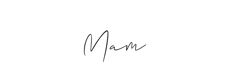 You should practise on your own different ways (Allison_Script) to write your name (Mam ⁠♡) in signature. don't let someone else do it for you. Mam ⁠♡ signature style 2 images and pictures png