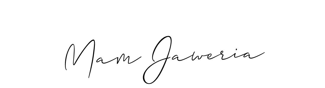 You should practise on your own different ways (Allison_Script) to write your name (Mam Jaweria) in signature. don't let someone else do it for you. Mam Jaweria signature style 2 images and pictures png