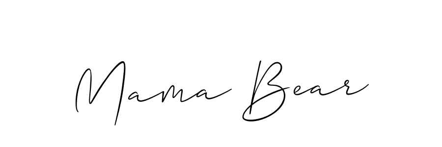 How to Draw Mama Bear signature style? Allison_Script is a latest design signature styles for name Mama Bear. Mama Bear signature style 2 images and pictures png