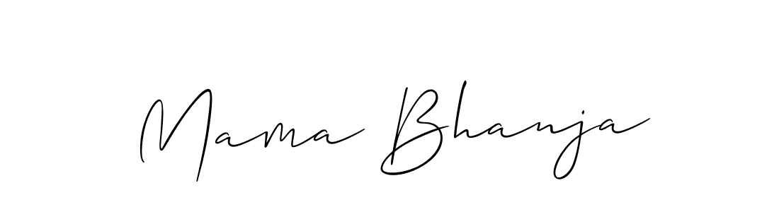 Allison_Script is a professional signature style that is perfect for those who want to add a touch of class to their signature. It is also a great choice for those who want to make their signature more unique. Get Mama Bhanja name to fancy signature for free. Mama Bhanja signature style 2 images and pictures png