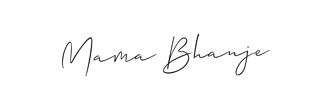 Also we have Mama Bhanje name is the best signature style. Create professional handwritten signature collection using Allison_Script autograph style. Mama Bhanje signature style 2 images and pictures png