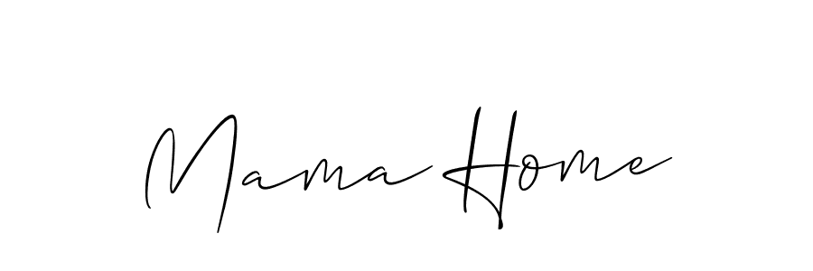 if you are searching for the best signature style for your name Mama Home. so please give up your signature search. here we have designed multiple signature styles  using Allison_Script. Mama Home signature style 2 images and pictures png