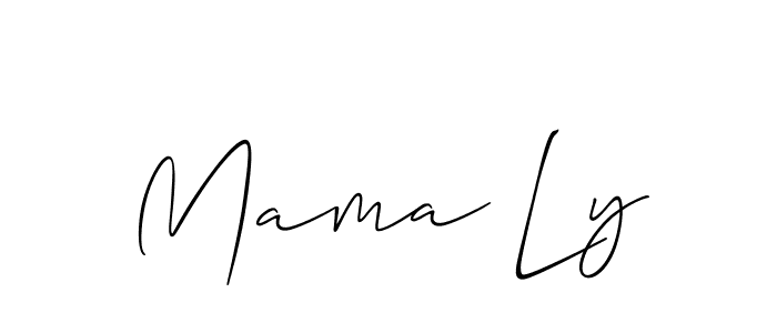 How to Draw Mama Ly signature style? Allison_Script is a latest design signature styles for name Mama Ly. Mama Ly signature style 2 images and pictures png
