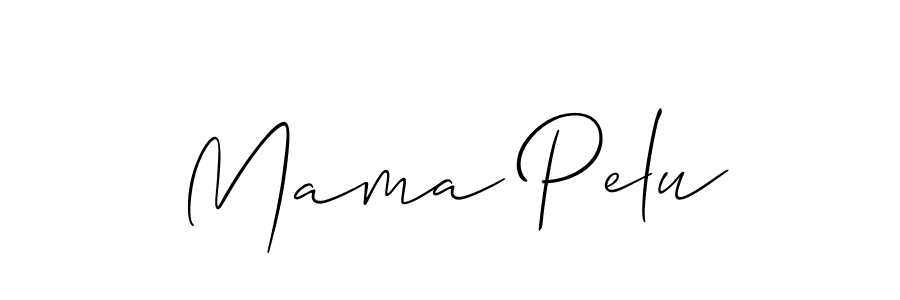 Design your own signature with our free online signature maker. With this signature software, you can create a handwritten (Allison_Script) signature for name Mama Pelu. Mama Pelu signature style 2 images and pictures png