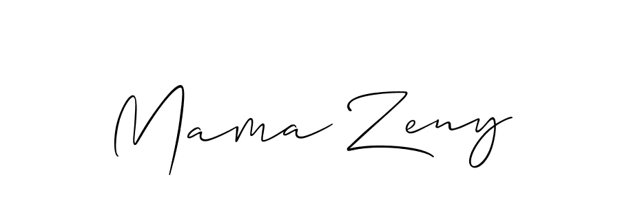 Also You can easily find your signature by using the search form. We will create Mama Zeny name handwritten signature images for you free of cost using Allison_Script sign style. Mama Zeny signature style 2 images and pictures png