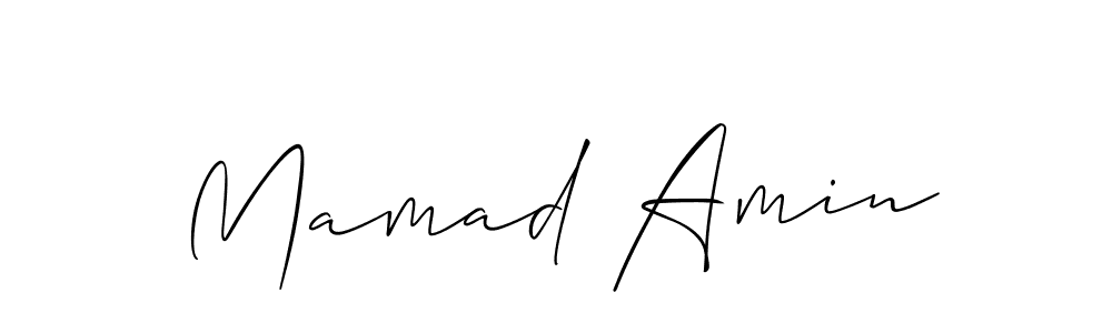 Also we have Mamad Amin name is the best signature style. Create professional handwritten signature collection using Allison_Script autograph style. Mamad Amin signature style 2 images and pictures png