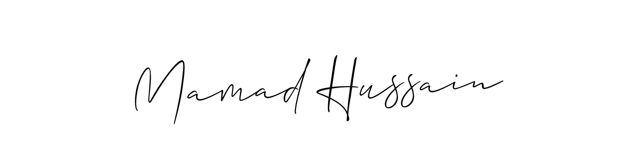 Once you've used our free online signature maker to create your best signature Allison_Script style, it's time to enjoy all of the benefits that Mamad Hussain name signing documents. Mamad Hussain signature style 2 images and pictures png