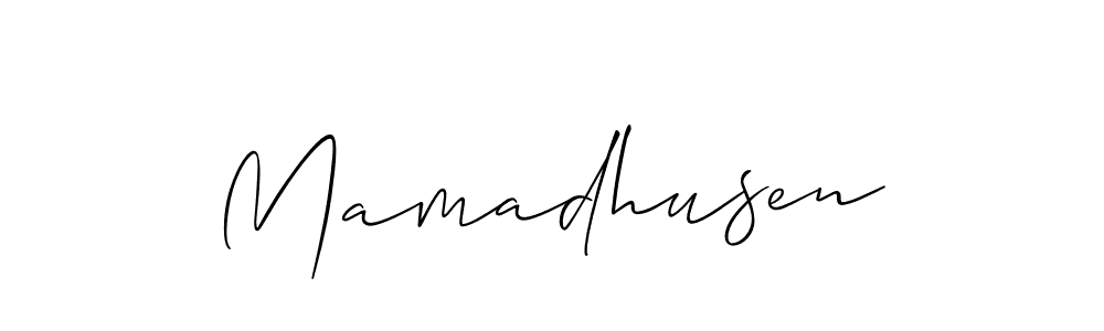 This is the best signature style for the Mamadhusen name. Also you like these signature font (Allison_Script). Mix name signature. Mamadhusen signature style 2 images and pictures png