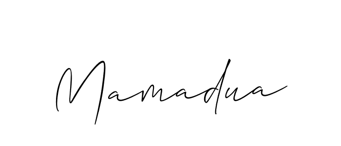 Mamadua stylish signature style. Best Handwritten Sign (Allison_Script) for my name. Handwritten Signature Collection Ideas for my name Mamadua. Mamadua signature style 2 images and pictures png