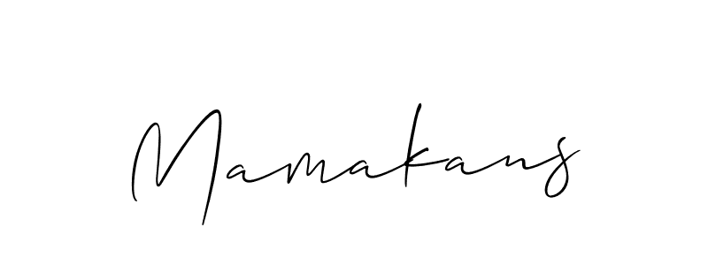 Also You can easily find your signature by using the search form. We will create Mamakans name handwritten signature images for you free of cost using Allison_Script sign style. Mamakans signature style 2 images and pictures png