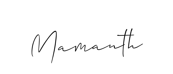 Best and Professional Signature Style for Mamanth. Allison_Script Best Signature Style Collection. Mamanth signature style 2 images and pictures png