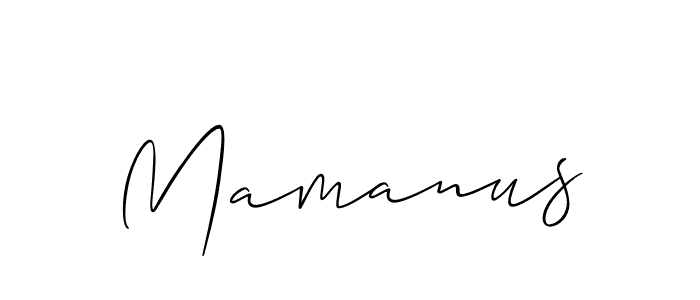 The best way (Allison_Script) to make a short signature is to pick only two or three words in your name. The name Mamanus include a total of six letters. For converting this name. Mamanus signature style 2 images and pictures png