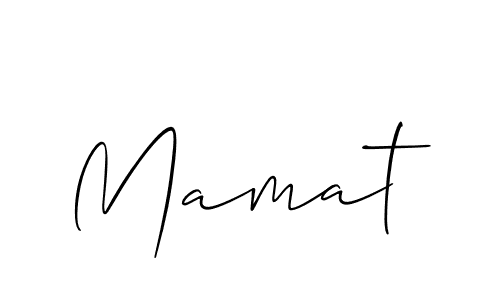 Best and Professional Signature Style for Mamat. Allison_Script Best Signature Style Collection. Mamat signature style 2 images and pictures png