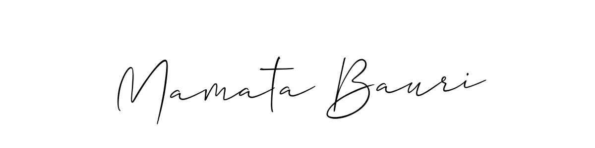 Allison_Script is a professional signature style that is perfect for those who want to add a touch of class to their signature. It is also a great choice for those who want to make their signature more unique. Get Mamata Bauri name to fancy signature for free. Mamata Bauri signature style 2 images and pictures png