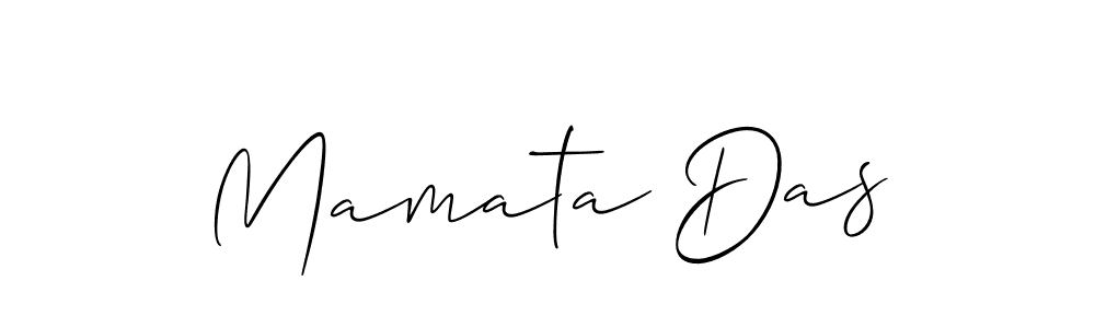 Make a beautiful signature design for name Mamata Das. With this signature (Allison_Script) style, you can create a handwritten signature for free. Mamata Das signature style 2 images and pictures png