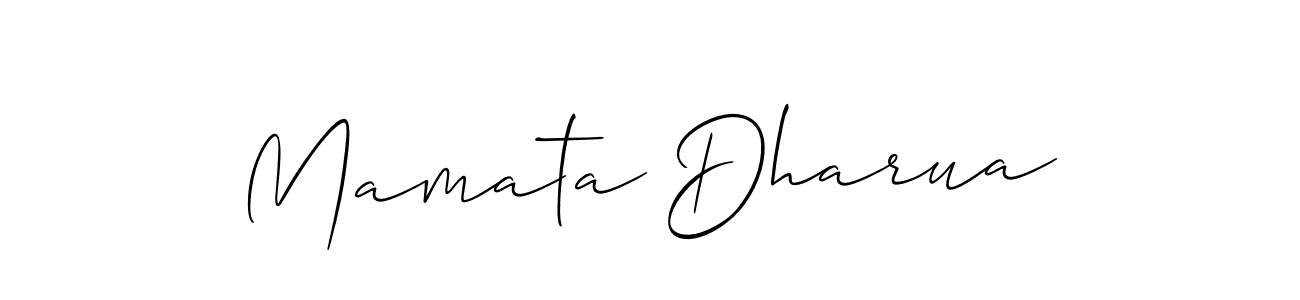 You should practise on your own different ways (Allison_Script) to write your name (Mamata Dharua) in signature. don't let someone else do it for you. Mamata Dharua signature style 2 images and pictures png