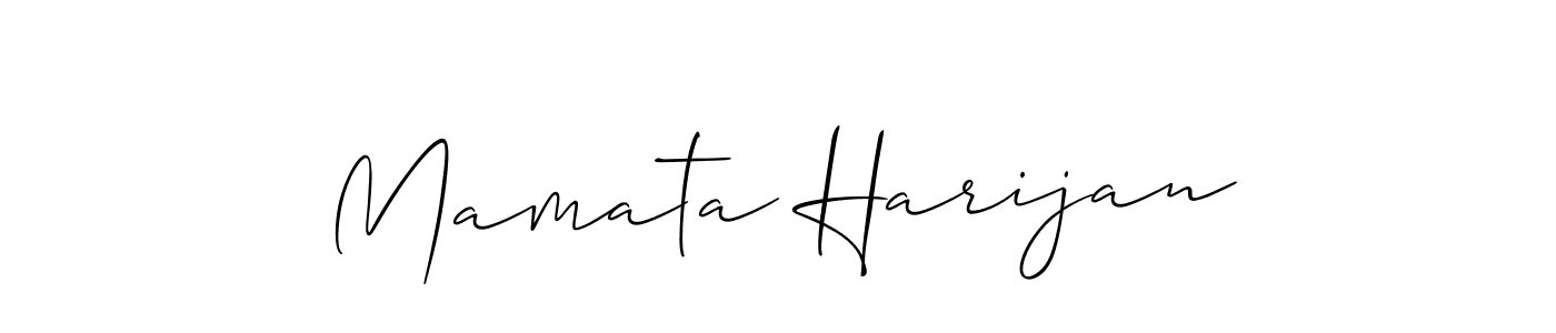 Best and Professional Signature Style for Mamata Harijan. Allison_Script Best Signature Style Collection. Mamata Harijan signature style 2 images and pictures png