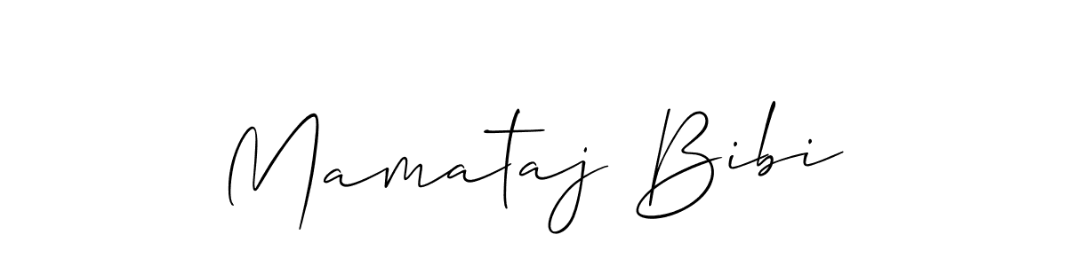 Mamataj Bibi stylish signature style. Best Handwritten Sign (Allison_Script) for my name. Handwritten Signature Collection Ideas for my name Mamataj Bibi. Mamataj Bibi signature style 2 images and pictures png