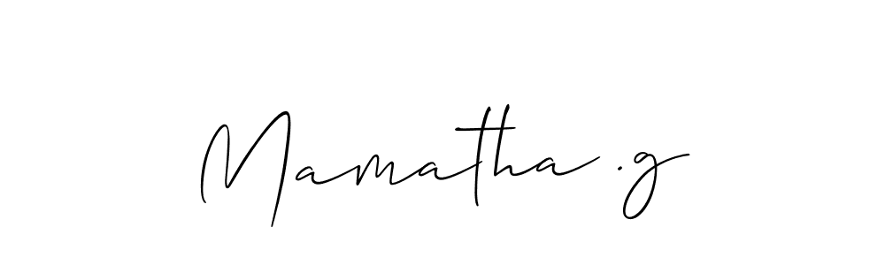 Mamatha .g stylish signature style. Best Handwritten Sign (Allison_Script) for my name. Handwritten Signature Collection Ideas for my name Mamatha .g. Mamatha .g signature style 2 images and pictures png