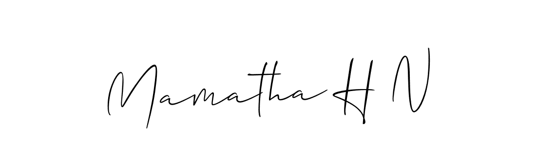 Make a beautiful signature design for name Mamatha H N. Use this online signature maker to create a handwritten signature for free. Mamatha H N signature style 2 images and pictures png