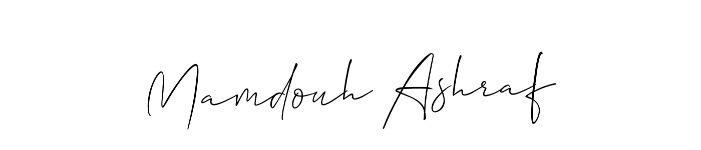 Make a beautiful signature design for name Mamdouh Ashraf. With this signature (Allison_Script) style, you can create a handwritten signature for free. Mamdouh Ashraf signature style 2 images and pictures png