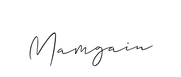 How to make Mamgain name signature. Use Allison_Script style for creating short signs online. This is the latest handwritten sign. Mamgain signature style 2 images and pictures png