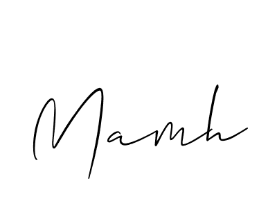 if you are searching for the best signature style for your name Mamh. so please give up your signature search. here we have designed multiple signature styles  using Allison_Script. Mamh signature style 2 images and pictures png