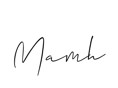 Also You can easily find your signature by using the search form. We will create Mamh name handwritten signature images for you free of cost using Allison_Script sign style. Mamh signature style 2 images and pictures png