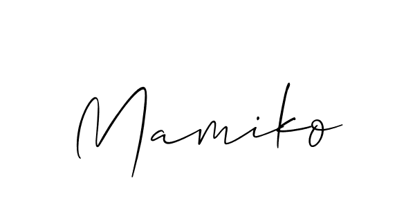 Once you've used our free online signature maker to create your best signature Allison_Script style, it's time to enjoy all of the benefits that Mamiko name signing documents. Mamiko signature style 2 images and pictures png