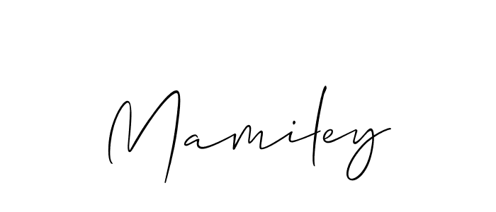 Make a beautiful signature design for name Mamiley. Use this online signature maker to create a handwritten signature for free. Mamiley signature style 2 images and pictures png