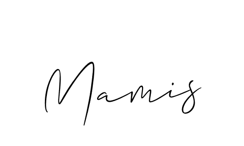 Allison_Script is a professional signature style that is perfect for those who want to add a touch of class to their signature. It is also a great choice for those who want to make their signature more unique. Get Mamis name to fancy signature for free. Mamis signature style 2 images and pictures png