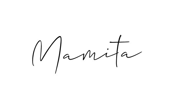 You should practise on your own different ways (Allison_Script) to write your name (Mamita) in signature. don't let someone else do it for you. Mamita signature style 2 images and pictures png