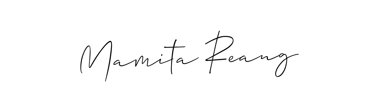 Best and Professional Signature Style for Mamita Reang. Allison_Script Best Signature Style Collection. Mamita Reang signature style 2 images and pictures png