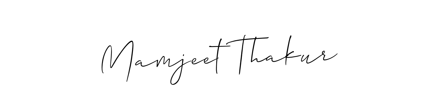 Also we have Mamjeet Thakur name is the best signature style. Create professional handwritten signature collection using Allison_Script autograph style. Mamjeet Thakur signature style 2 images and pictures png