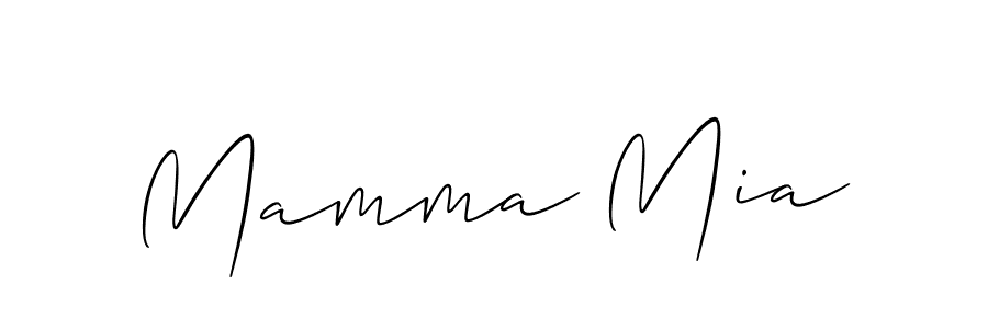 Once you've used our free online signature maker to create your best signature Allison_Script style, it's time to enjoy all of the benefits that Mamma Mia name signing documents. Mamma Mia signature style 2 images and pictures png