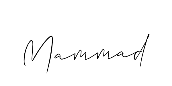 Use a signature maker to create a handwritten signature online. With this signature software, you can design (Allison_Script) your own signature for name Mammad. Mammad signature style 2 images and pictures png