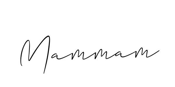 Make a beautiful signature design for name Mammam. With this signature (Allison_Script) style, you can create a handwritten signature for free. Mammam signature style 2 images and pictures png