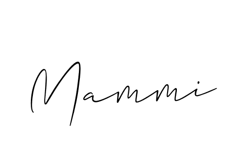 It looks lik you need a new signature style for name Mammi. Design unique handwritten (Allison_Script) signature with our free signature maker in just a few clicks. Mammi signature style 2 images and pictures png