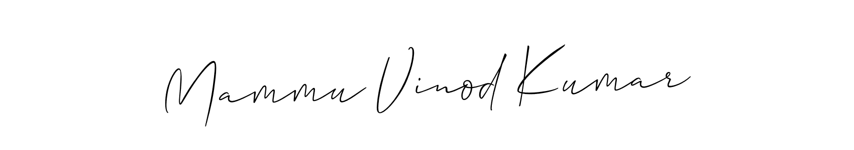 Mammu Vinod Kumar stylish signature style. Best Handwritten Sign (Allison_Script) for my name. Handwritten Signature Collection Ideas for my name Mammu Vinod Kumar. Mammu Vinod Kumar signature style 2 images and pictures png