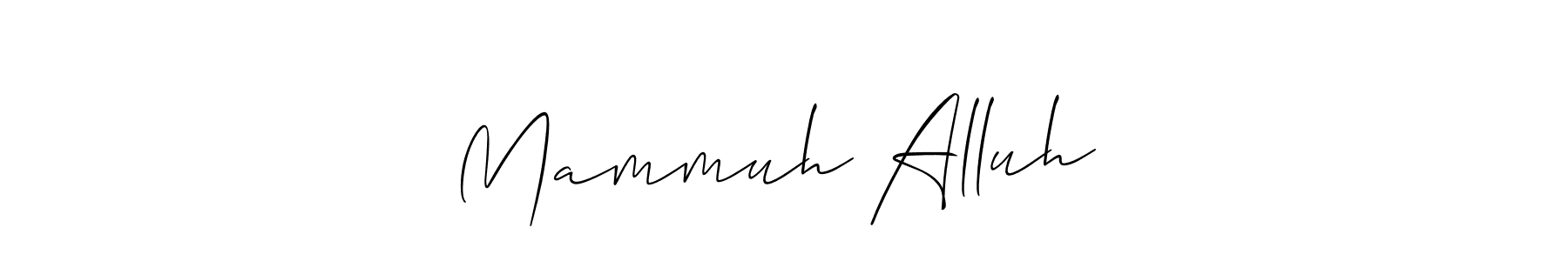 if you are searching for the best signature style for your name Mammuh Alluh❤️. so please give up your signature search. here we have designed multiple signature styles  using Allison_Script. Mammuh Alluh❤️ signature style 2 images and pictures png