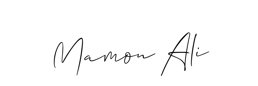 You can use this online signature creator to create a handwritten signature for the name Mamon Ali. This is the best online autograph maker. Mamon Ali signature style 2 images and pictures png