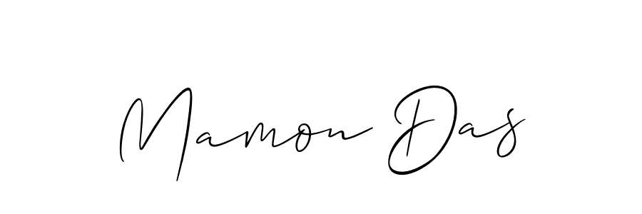 Mamon Das stylish signature style. Best Handwritten Sign (Allison_Script) for my name. Handwritten Signature Collection Ideas for my name Mamon Das. Mamon Das signature style 2 images and pictures png