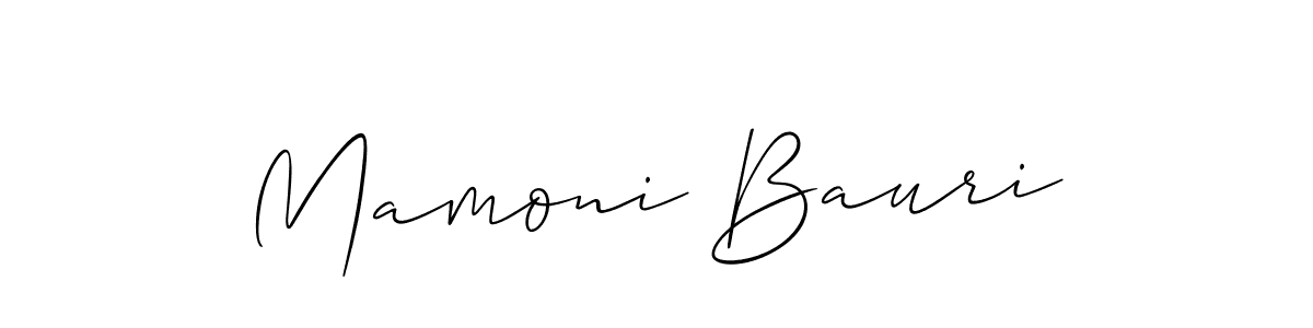 How to Draw Mamoni Bauri signature style? Allison_Script is a latest design signature styles for name Mamoni Bauri. Mamoni Bauri signature style 2 images and pictures png