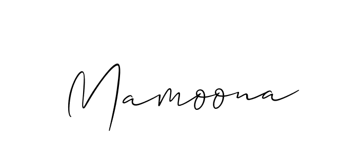 You should practise on your own different ways (Allison_Script) to write your name (Mamoona) in signature. don't let someone else do it for you. Mamoona signature style 2 images and pictures png