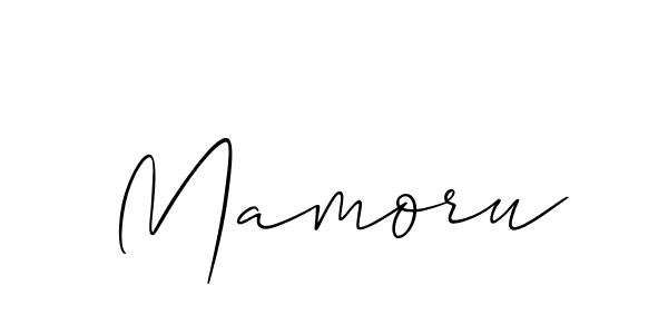 How to make Mamoru name signature. Use Allison_Script style for creating short signs online. This is the latest handwritten sign. Mamoru signature style 2 images and pictures png