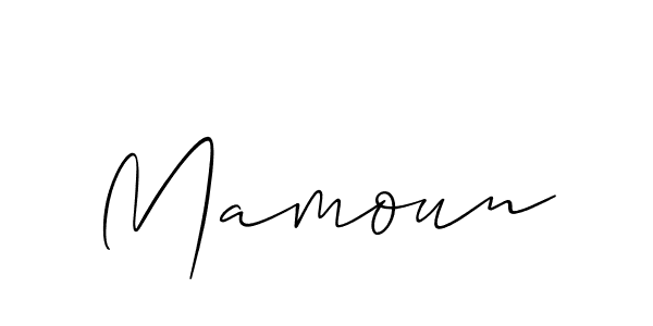 Best and Professional Signature Style for Mamoun. Allison_Script Best Signature Style Collection. Mamoun signature style 2 images and pictures png