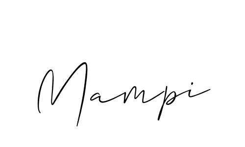 Make a beautiful signature design for name Mampi. With this signature (Allison_Script) style, you can create a handwritten signature for free. Mampi signature style 2 images and pictures png